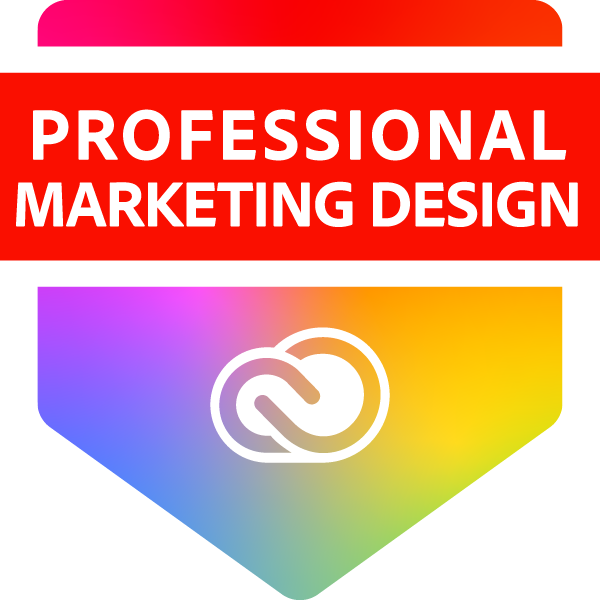 professional in marketing design certification badge